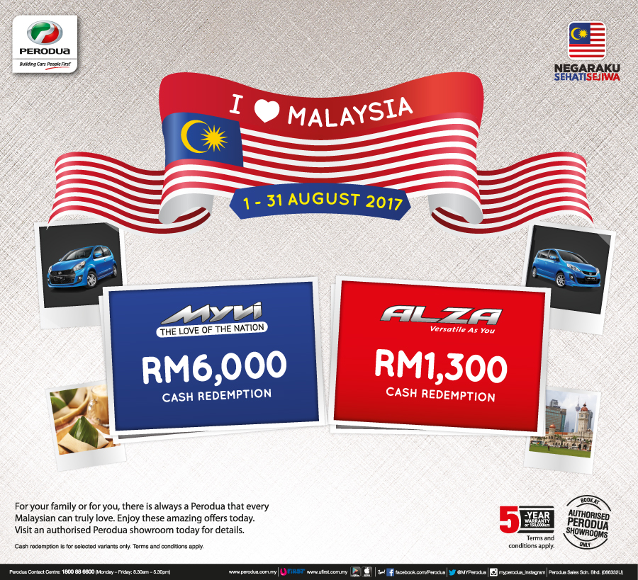 I LOVE MALAYSIA. MERDEKA! – Perodua Johor